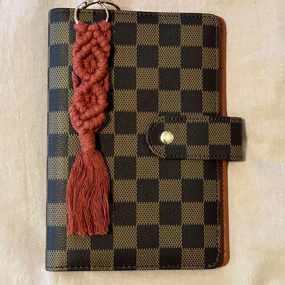 Checkered A6 Planner Cover | Agenda Organizer
